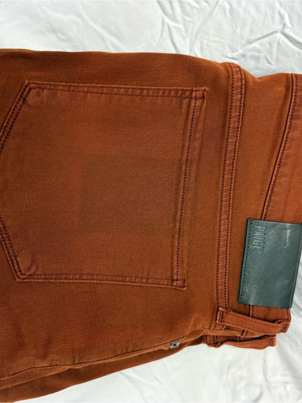 Lenox Men's Rust Orange Slim Jeans